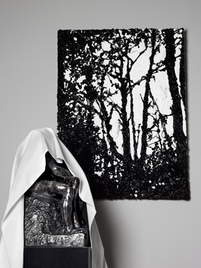 Sequential Pattern Mining Functions Empty and inescapable forms of seduction by Nicolas Ruston. The painting is situated next to a bronze sculpture, The Kiss (1885-1898) by Auguste Rodin